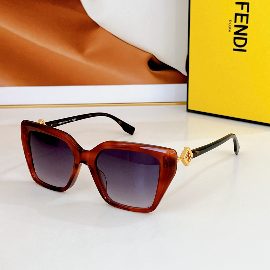 FF DIAMONDS SQUARE FRAME SUNGLASSES FE40161I IN ACETATE