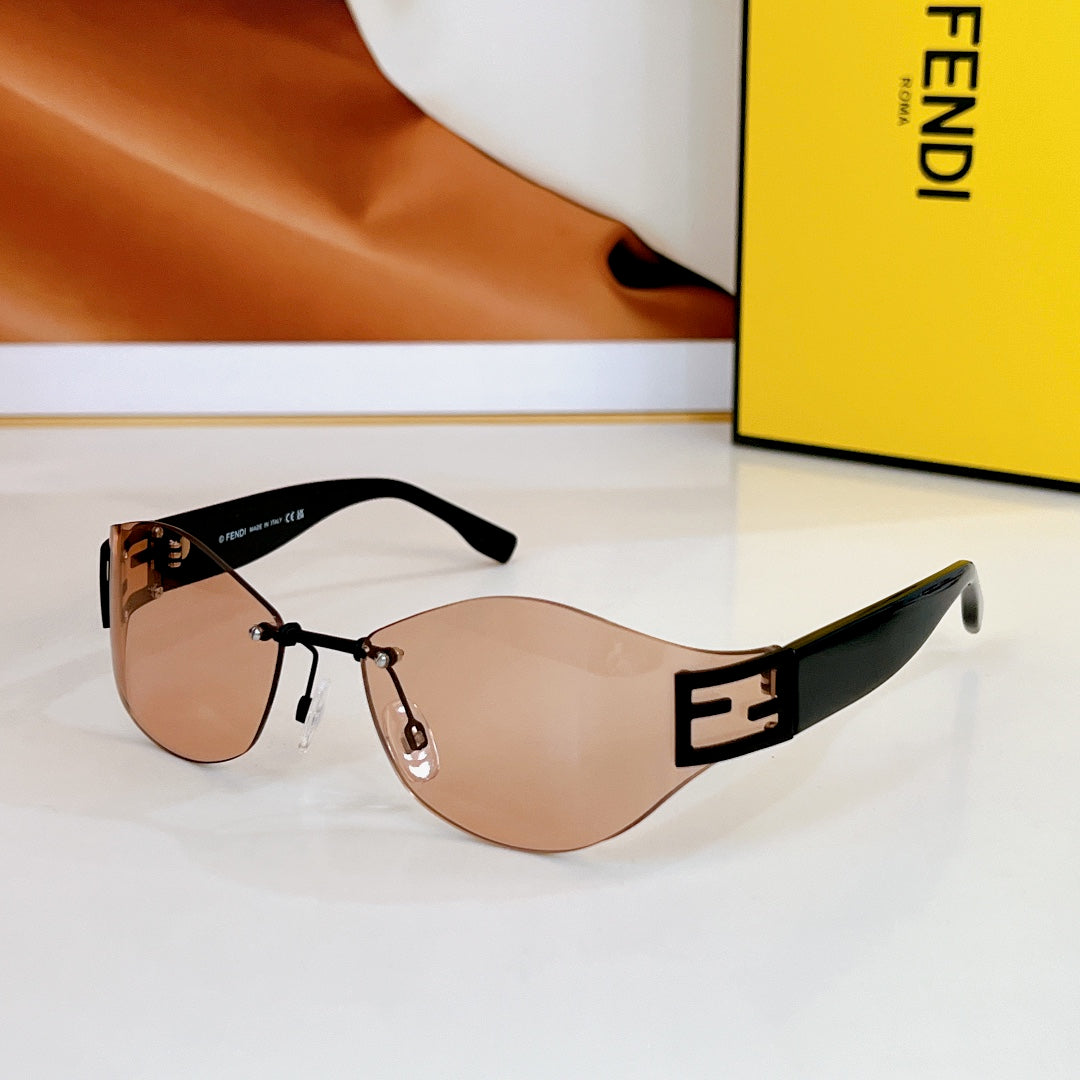 BAGUETTE CHUNKY SUNGLASSES FE40159U IN METAL AND ACETATE