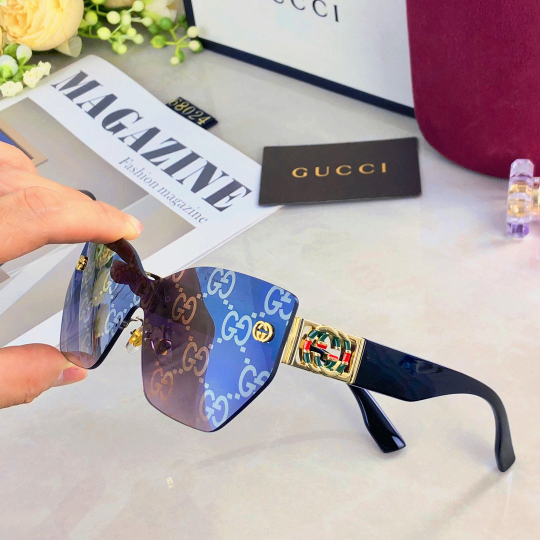 MIRRORED BUTTERFLY FRAME SUNGLASSES 571497 IN ACETATE EMBOSSED LOGO