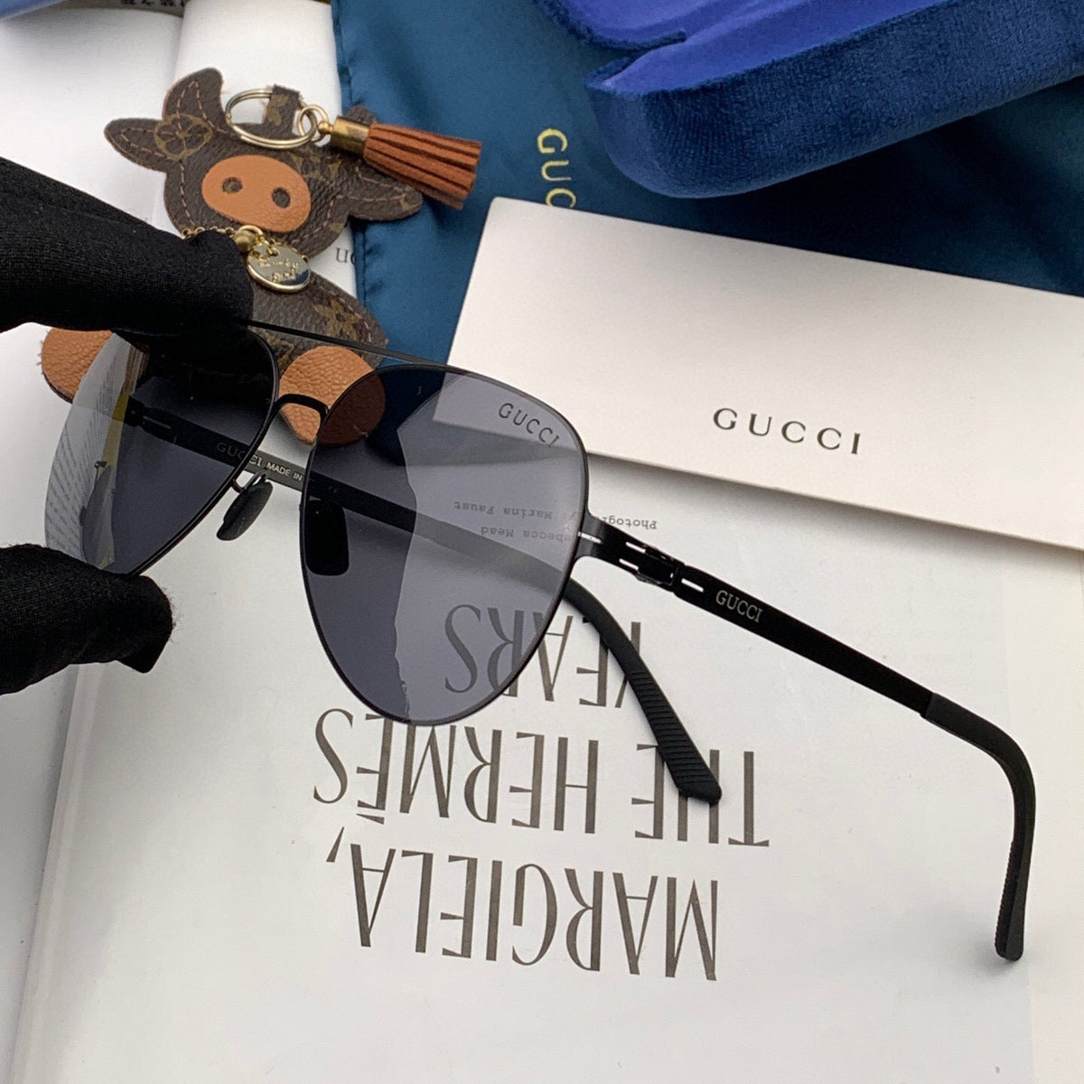 AVIATOR FRAME SUNGLASSES G1732 IN METAL