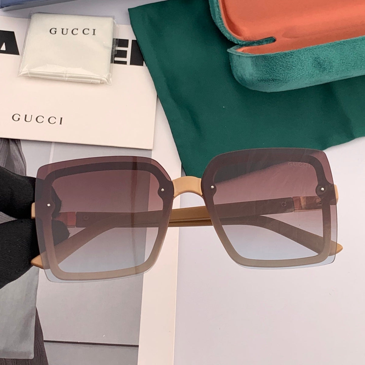 SQUARE FRAME SUNGLASSES G9222 IN ACETATE