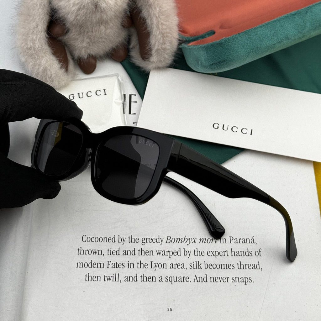 RECTANGULAR FRAME SUNGLASSES G0110 IN ACETATE