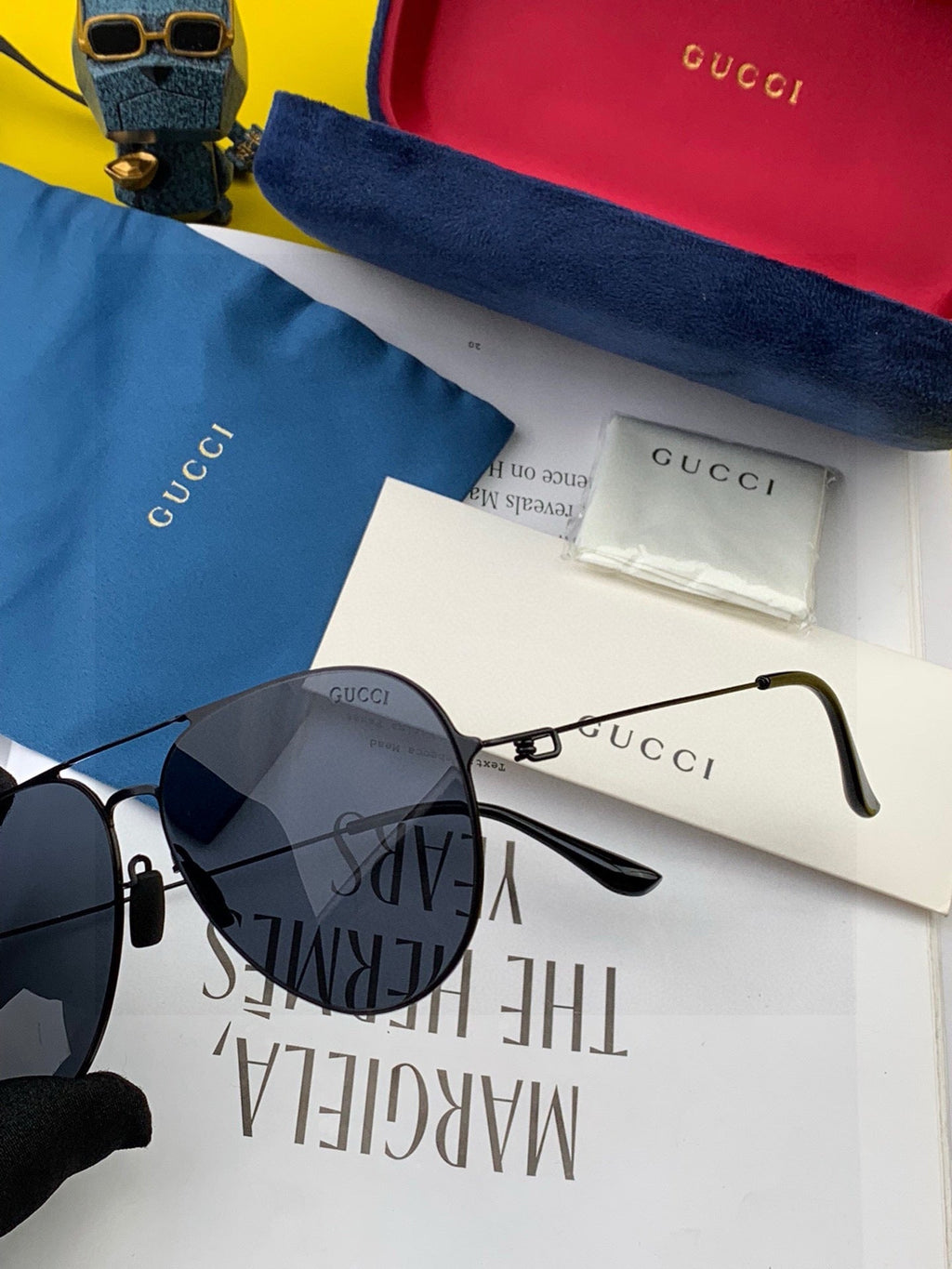 AVIATOR FRAME SUNGLASSES 5800 IN METAL