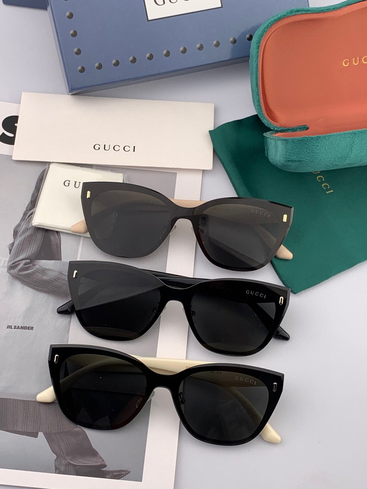 CAT-EYE FRAME SUNGLASSES G3322 IN ACETATE