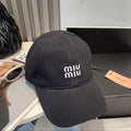 MM BASEBALL CAP IN BLACK FABRIC BRAND EMBROIDERY
