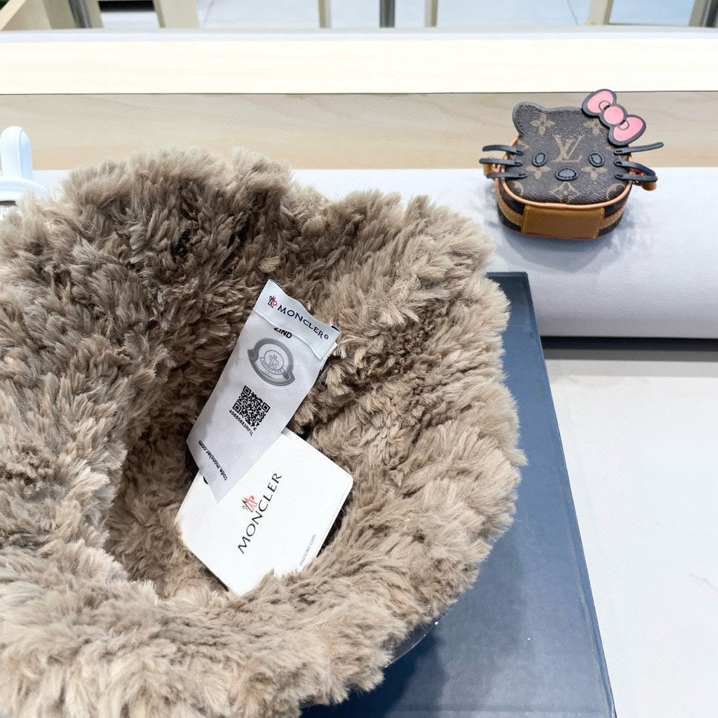 BUCKET HAT IN PEANUT BROWN FLEECE 435042