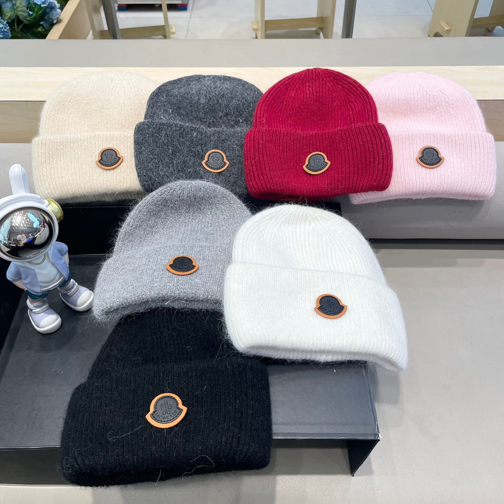 BEANIE HAT IN CLOUD GRAY WOOL 438127