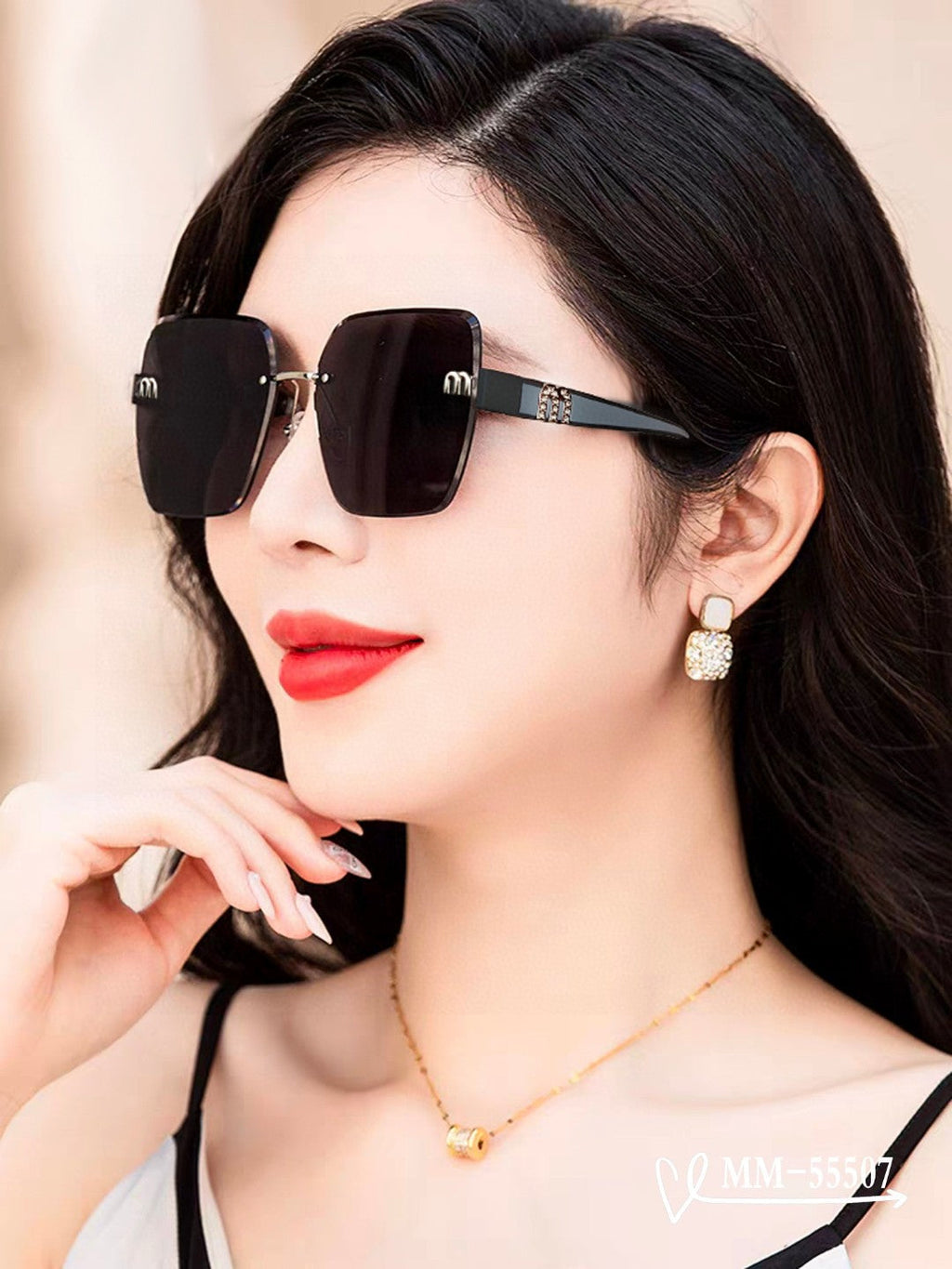 RUNWAY SQUARE SUNGLASSES 55507 IN ACETATE
