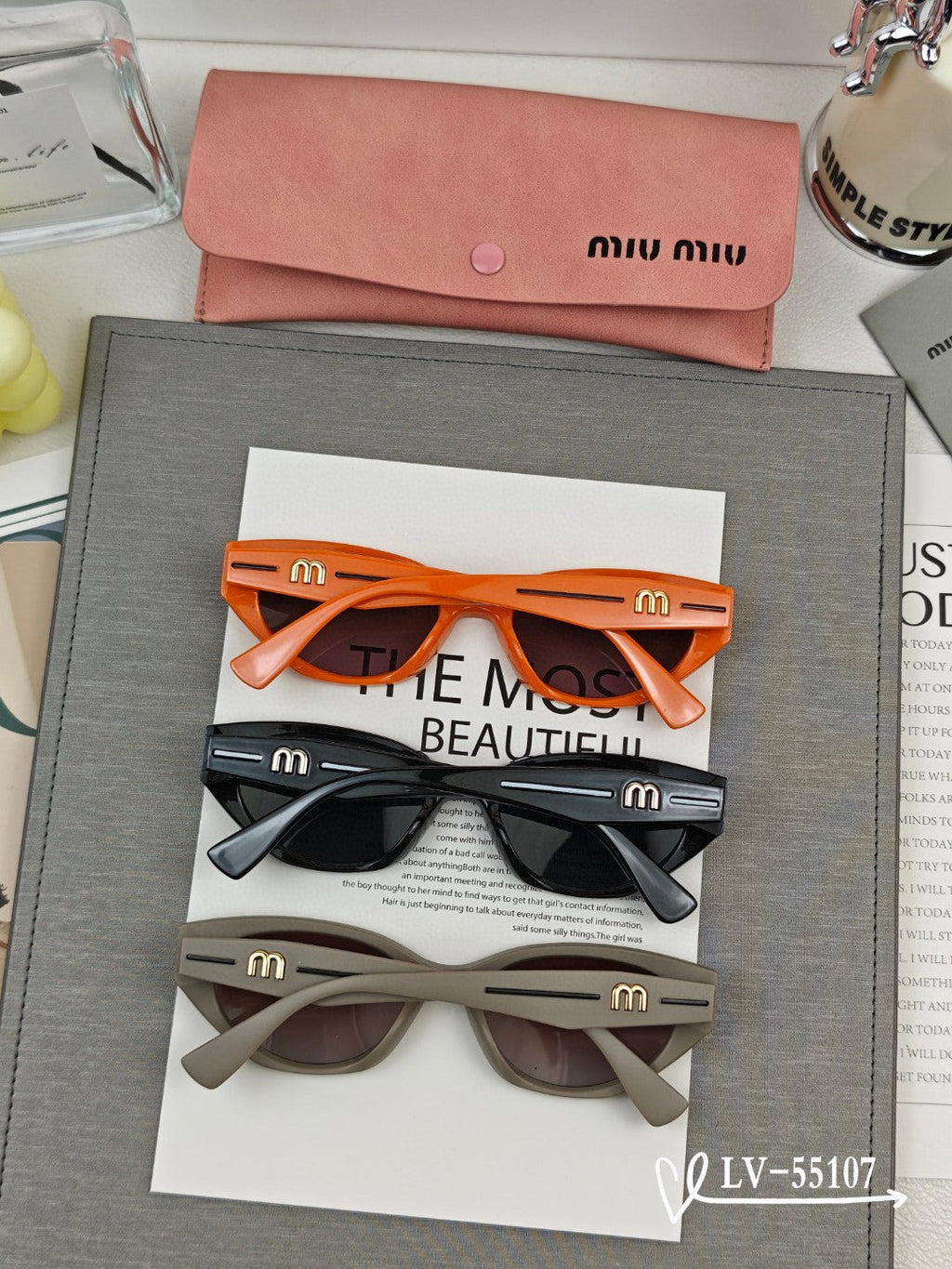 LOGO SUNGLASSES 55107 IN ACETATE