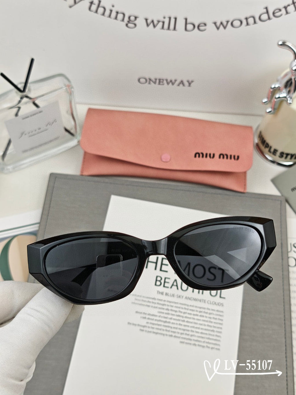 LOGO SUNGLASSES 55107 IN ACETATE