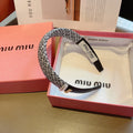 HEADBAND IN BLACK TWEED AND SILK 262052