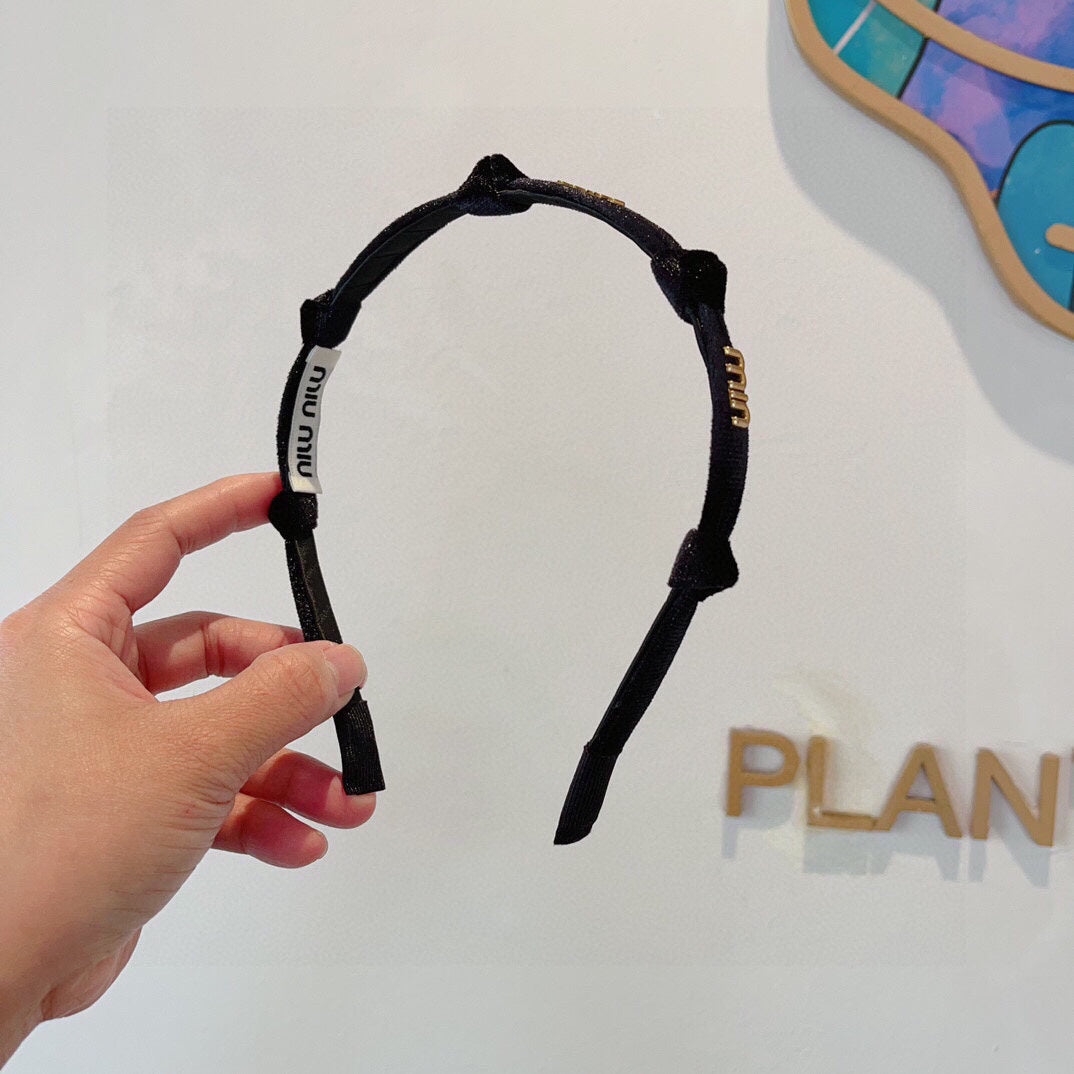 BLACK VELVET HEADBAND 397106