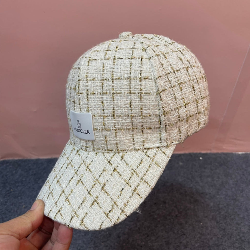 BASEBALL CAP IN BEIGE CREAM TWEED 437707