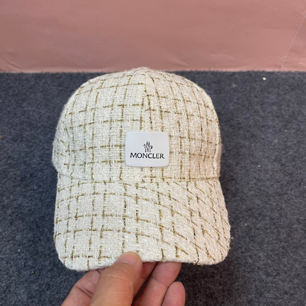 BASEBALL CAP IN BEIGE CREAM TWEED 437707