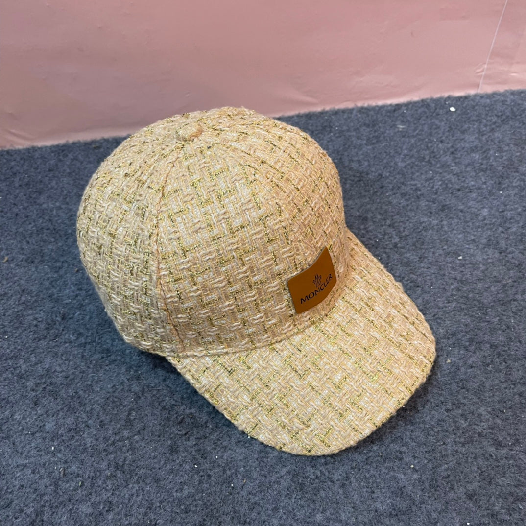 BASEBALL CAP IN SAND YELLOW TWEED 437708