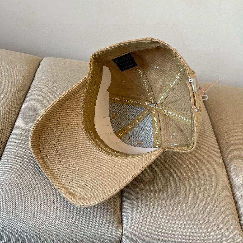 MM BASEBALL CAP IN BEIGE KHAKI FABRIC STYLE 3