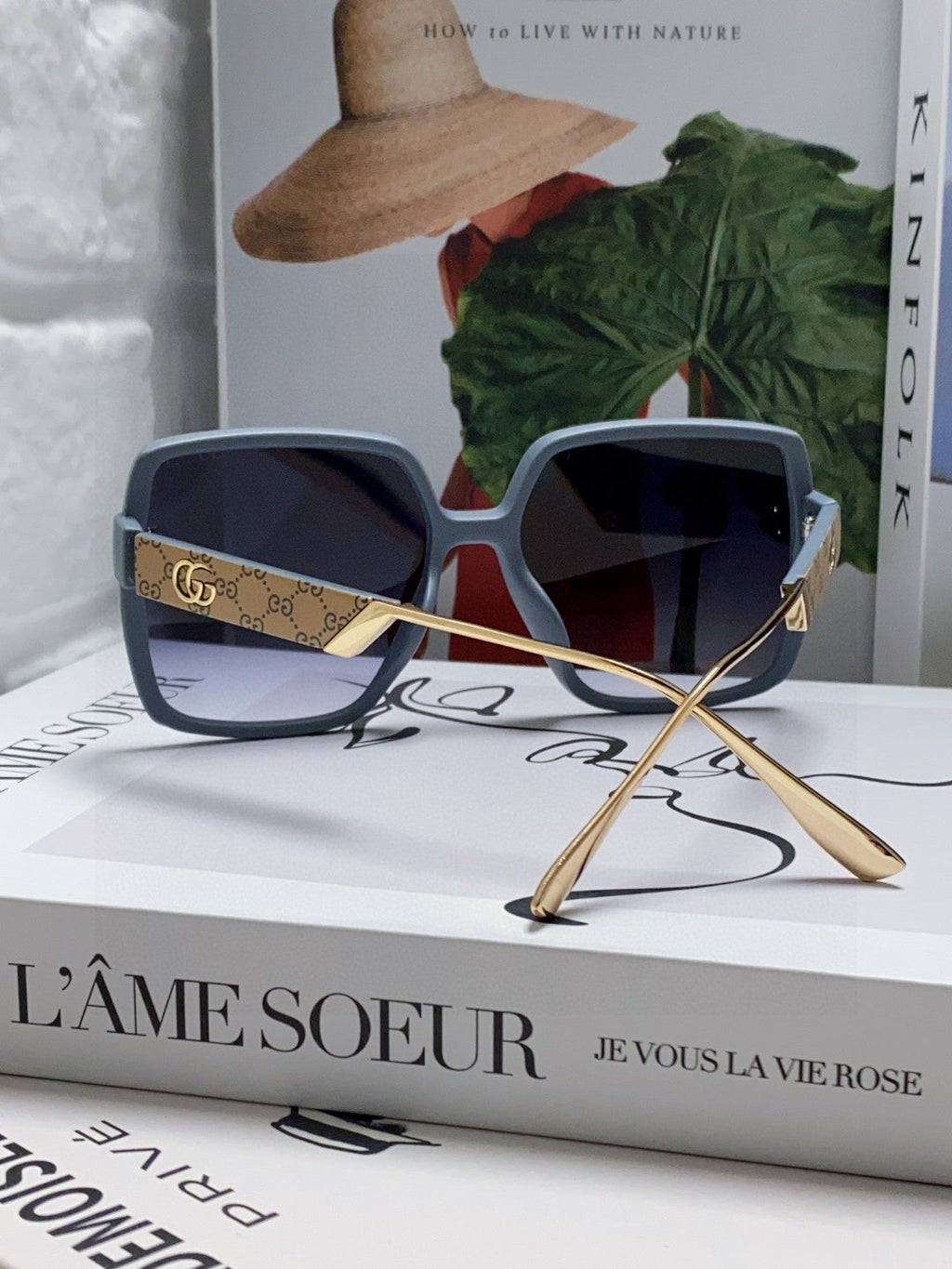 SQUARE FRAME SUNGLASSES 567447 IN ACETATE