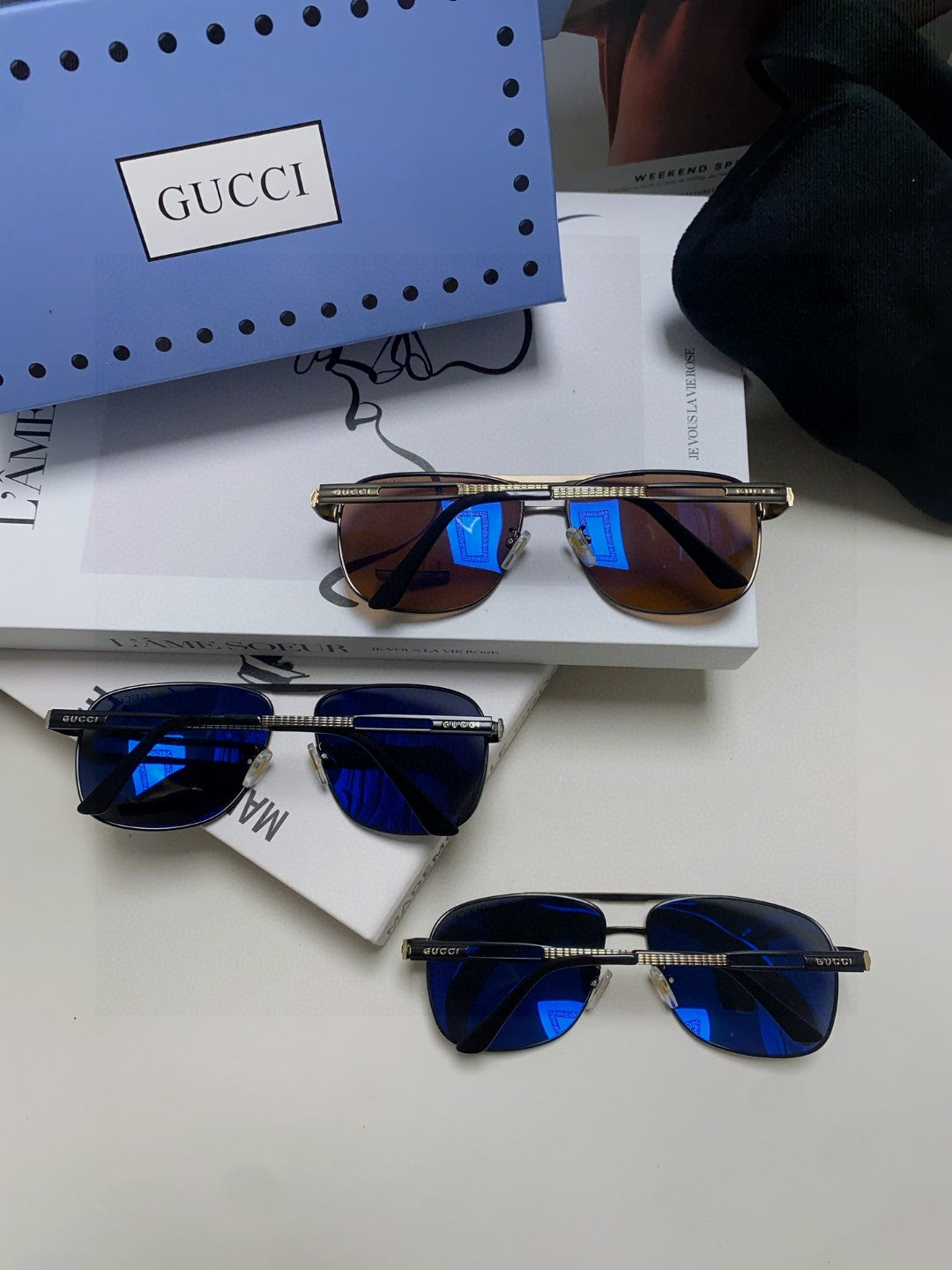 NAVIGATOR FRAME SUNGLASSES 570256 IN METAL