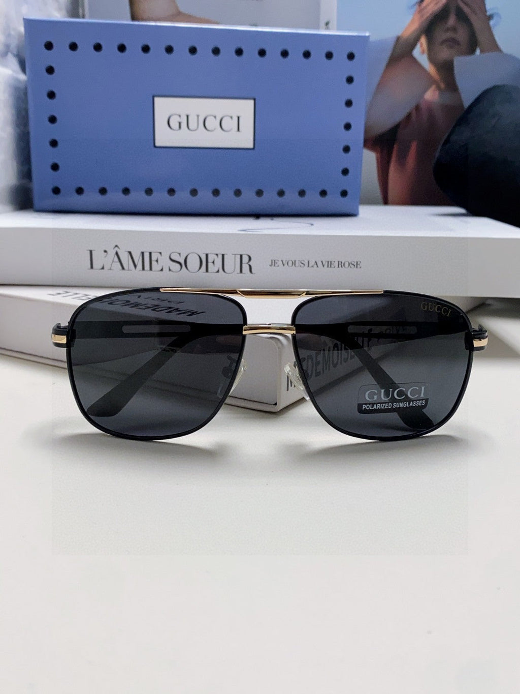 NAVIGATOR FRAME SUNGLASSES 570256 IN METAL