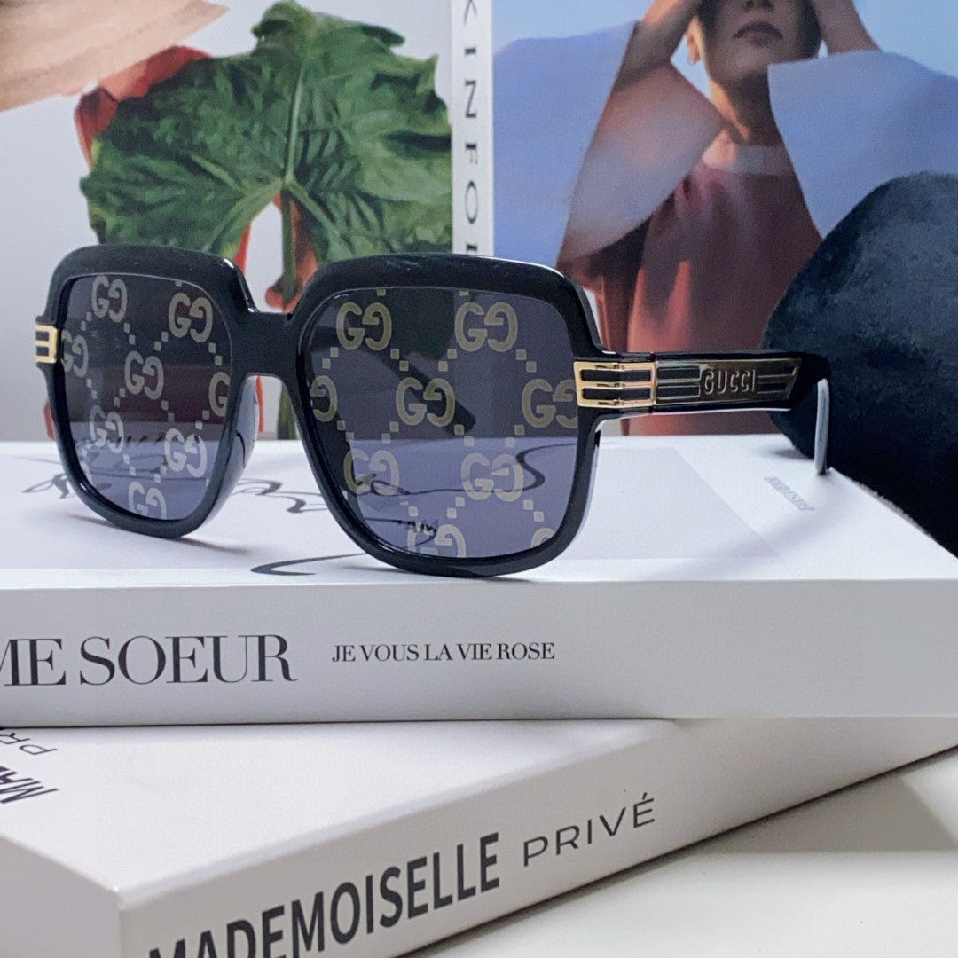 SQUARE FRAME SUNGLASSES 570231 IN ACETATE AND METAL