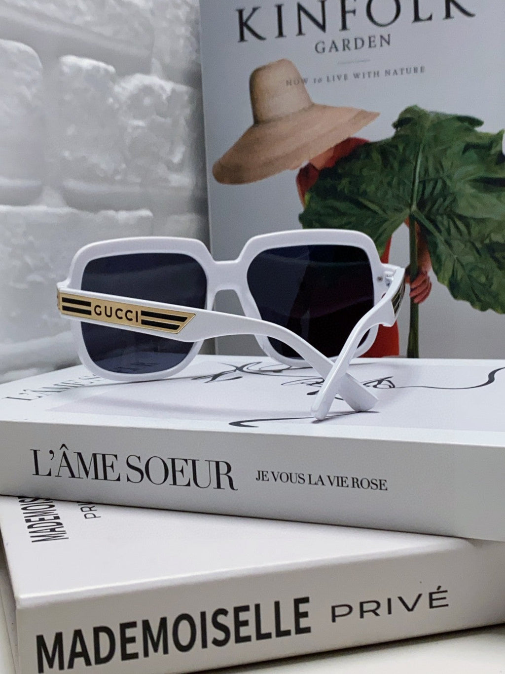 SQUARE FRAME SUNGLASSES 570231 IN ACETATE AND METAL