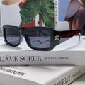 RECTANGULAR FRAME SUNGLASSES 570237 IN ACETATE
