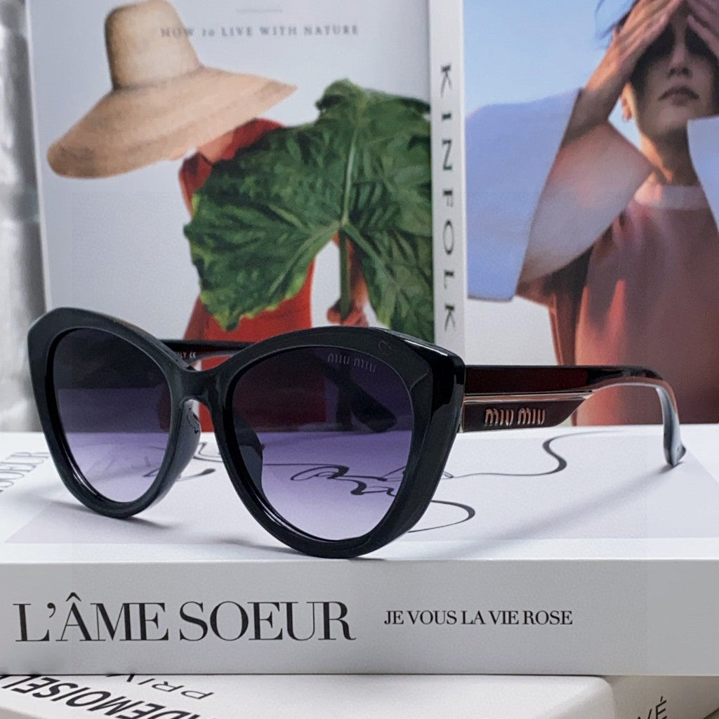 GLIMPSE SUNGLASSES 576816 IN BLACK ACETATE