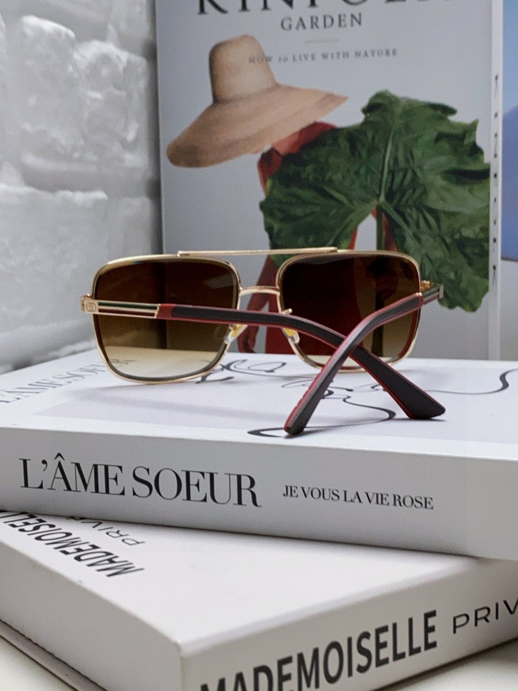 SQUARE FRAME SUNGLASSES 576880 IN METAL