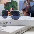 SQUARE FRAME SUNGLASSES 576880 IN METAL