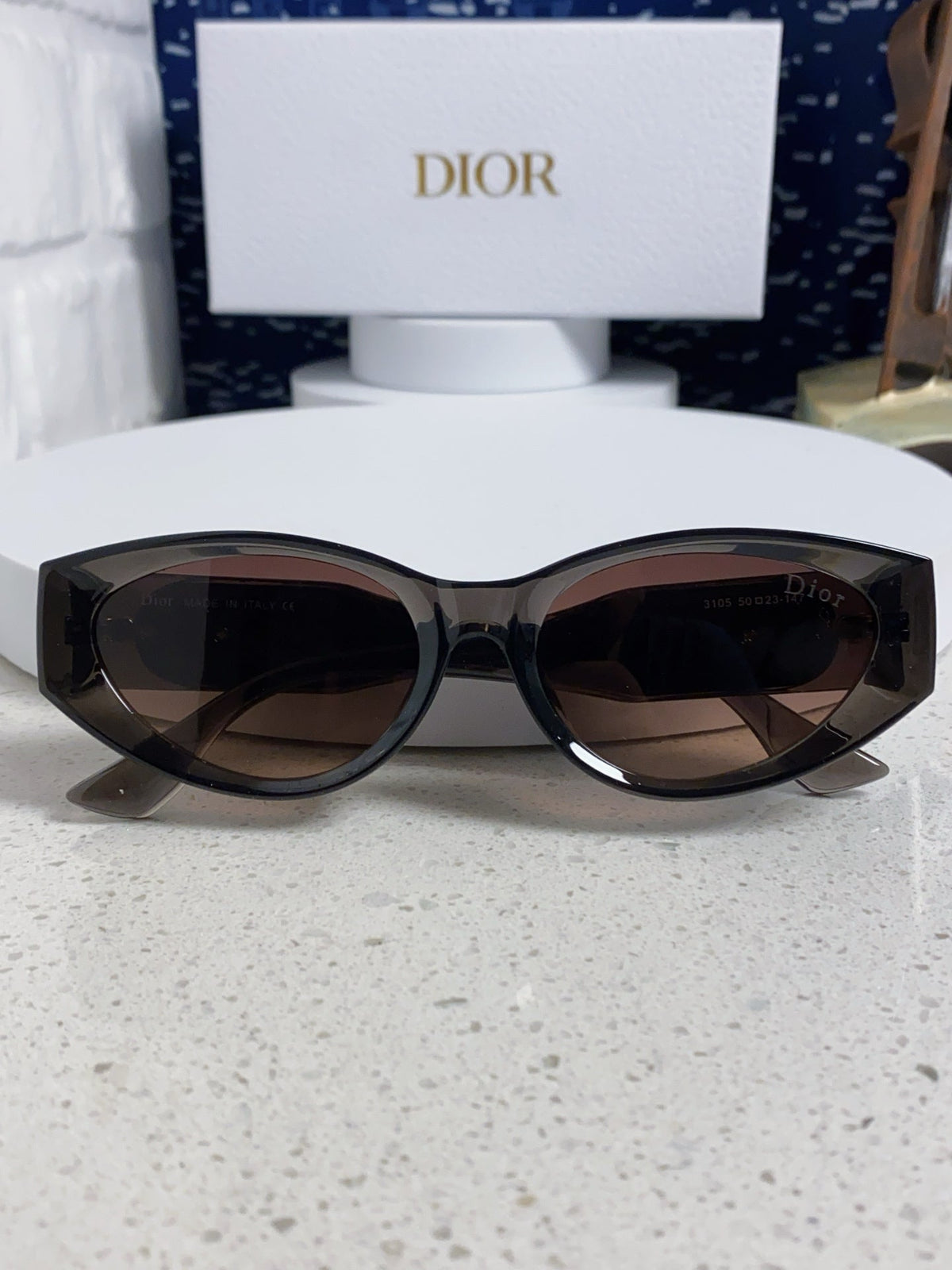 DIOR MONTAIGNE SUNGLASS 578112 IN BROWN ACETATE