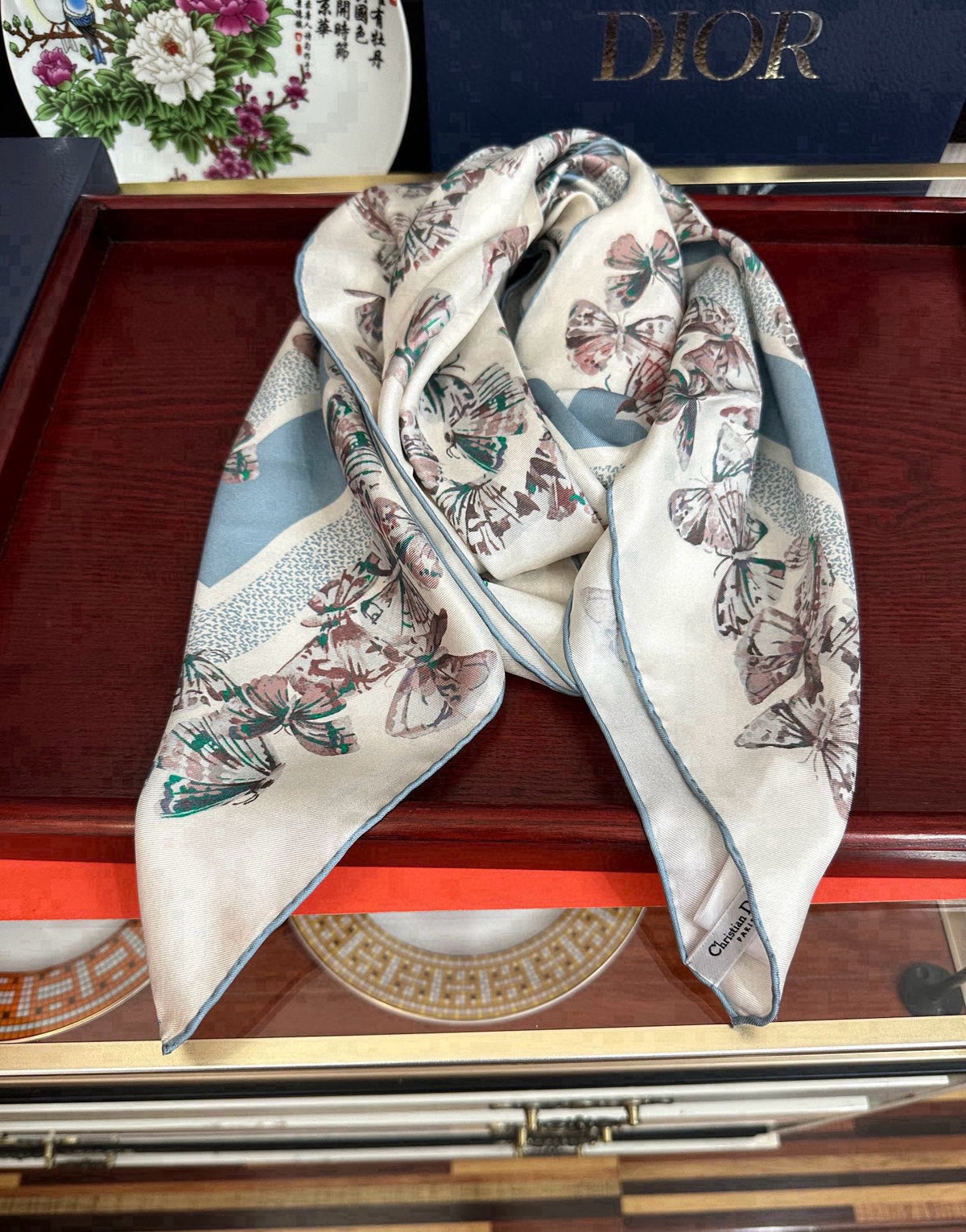 DIOR SCARF 90 CM IN SILK 733844