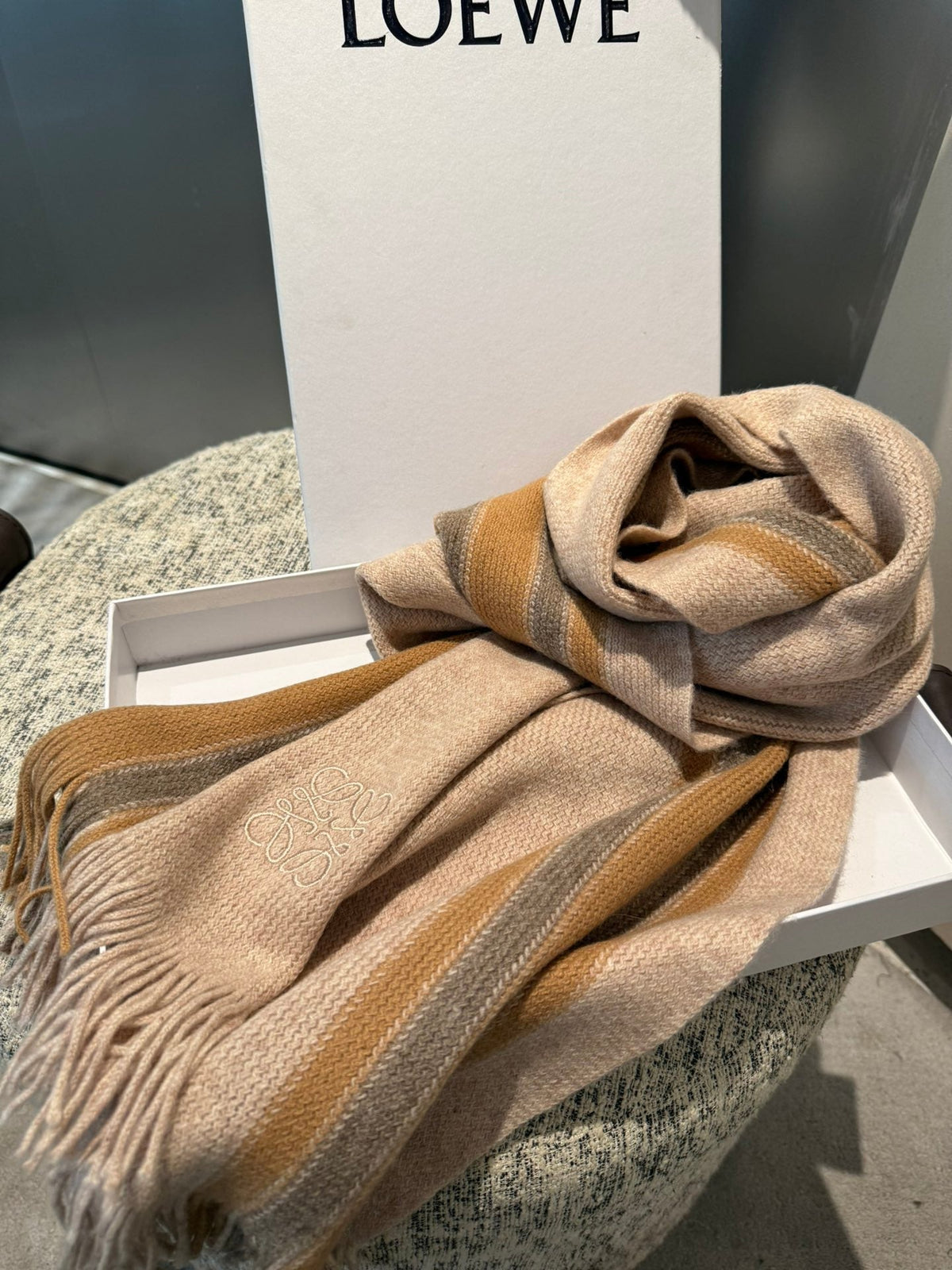 LOEWE 25S SCARF 180 IN CASHMERE 576713
