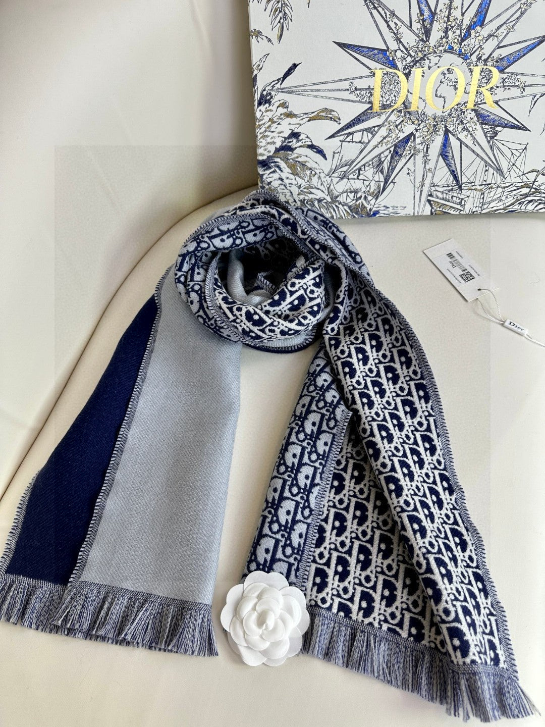 DIOR SCARF 200 CM IN CASHMERE 603607