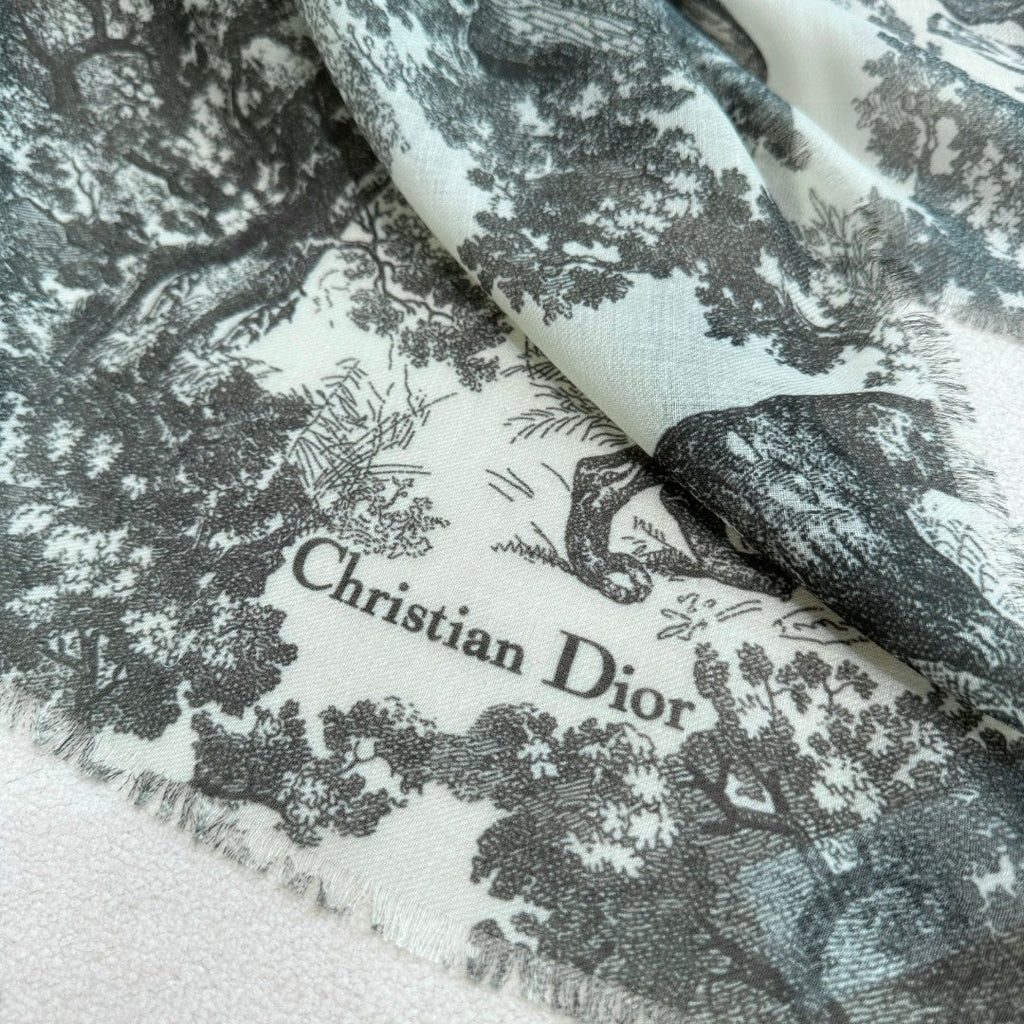 DIOR SCARF 180 CM IN CASHMERE-SILK BLEND 706550